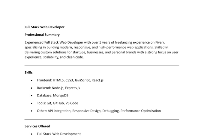 build website, custom website development, full stack developer, front end dev